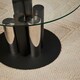 image 3 of Interiors by Premier Glass Silver And Black Base Side Table Black