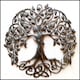 image 1 of Tree of Life Metal Wall Decor - Large 59cm (23") Iron Art for Garden & Home Indoor/Outdoor Wall Hanging