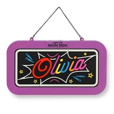 History & Heraldry Light Up Neon Name Sign - Olivia