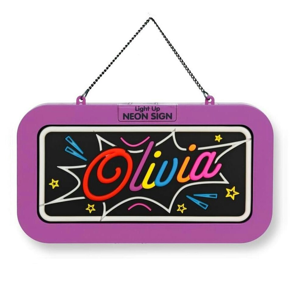 History & Heraldry Light Up Neon Name Sign - Olivia