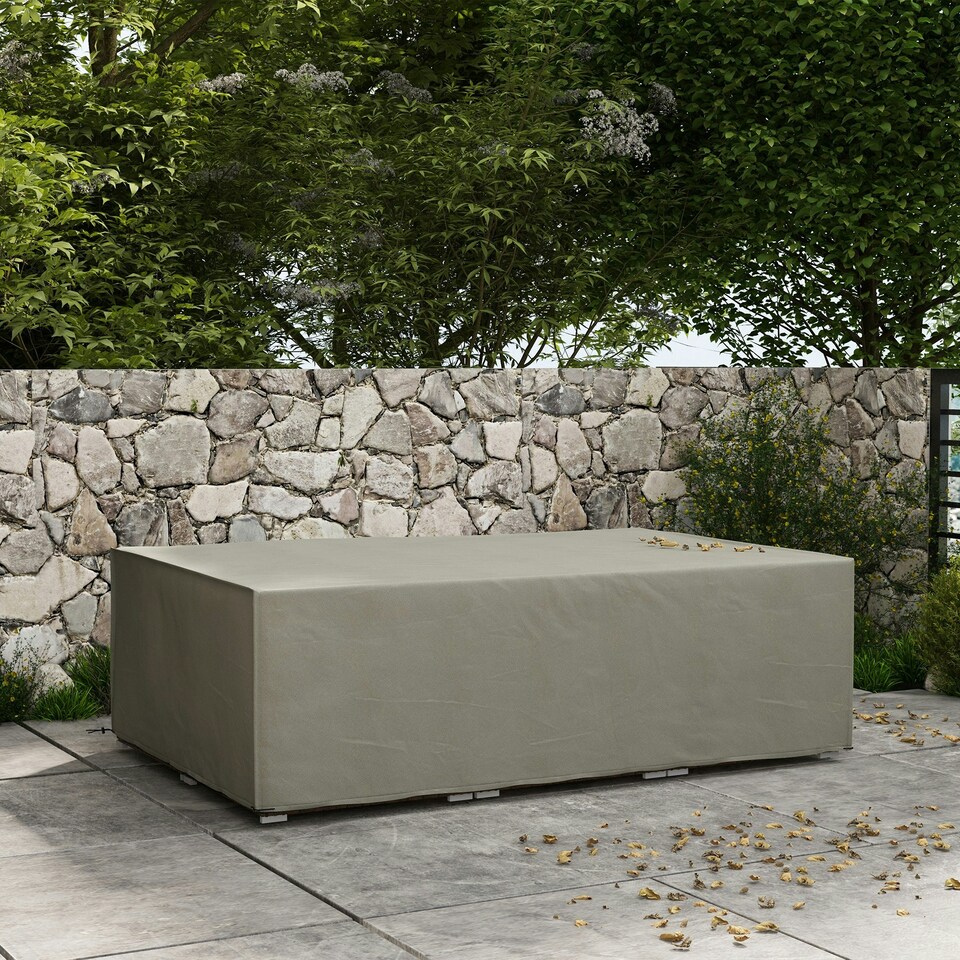 image 1 of Outsunny Garden Furniture Cover Outdoor Waterproof Rattan Set Rain Protection Grey