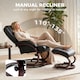 image 3 of HOMCOM Recliner Chair with Footstool, Swivel Recliner Armchair