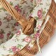 image 6 of Double Steamed Oval Shopping Basket With Rose Lining | Multi | Garden Rose | S