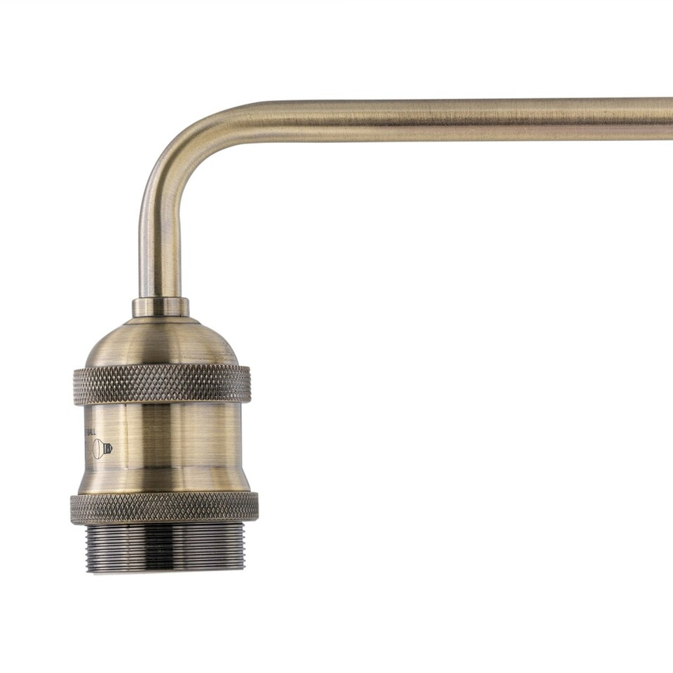 image 1 of Set of 2 Isaac - Antique Brass Wall Lamps Bronze