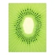 image 3 of Kiwi Fruit Slice Minimalist Kitchen Interior Black Framed Wall Art Print A4