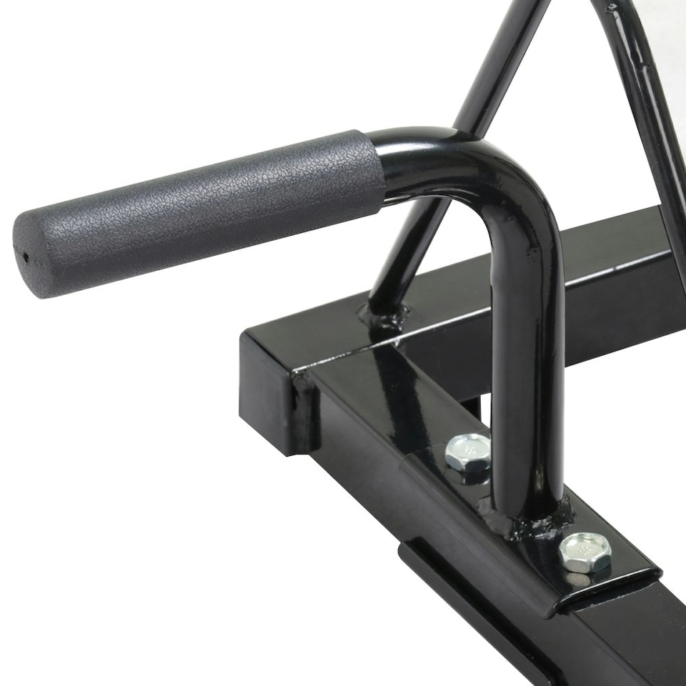 image 1 of Yaheetech Horizontal Bumper Plate Rack Black