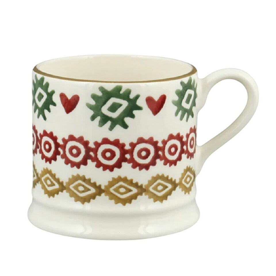 image 1 of Espresso Mug: 1 x 125ml Emma Bridgewater Christmas Joy Espresso Mug, Ceramic White