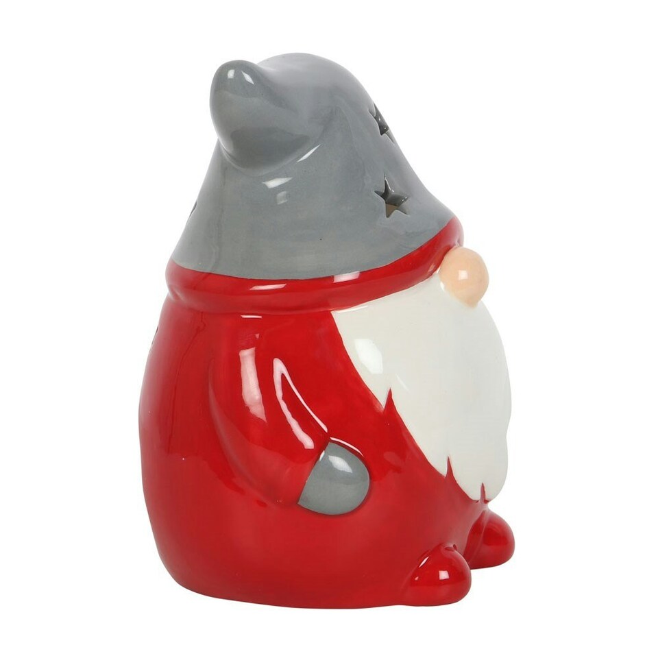 image 1 of Something Different Gonk Tealight Holder - Red/White/Grey - One Size