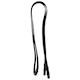 image 2 of Hy Plain Leather Reins - Black - Pony