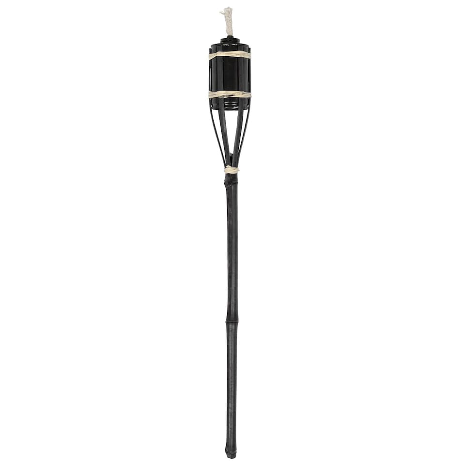 image 1 of Harbour Housewares Bamboo Garden Fire Torches - 60cm - Black - Pack of 12