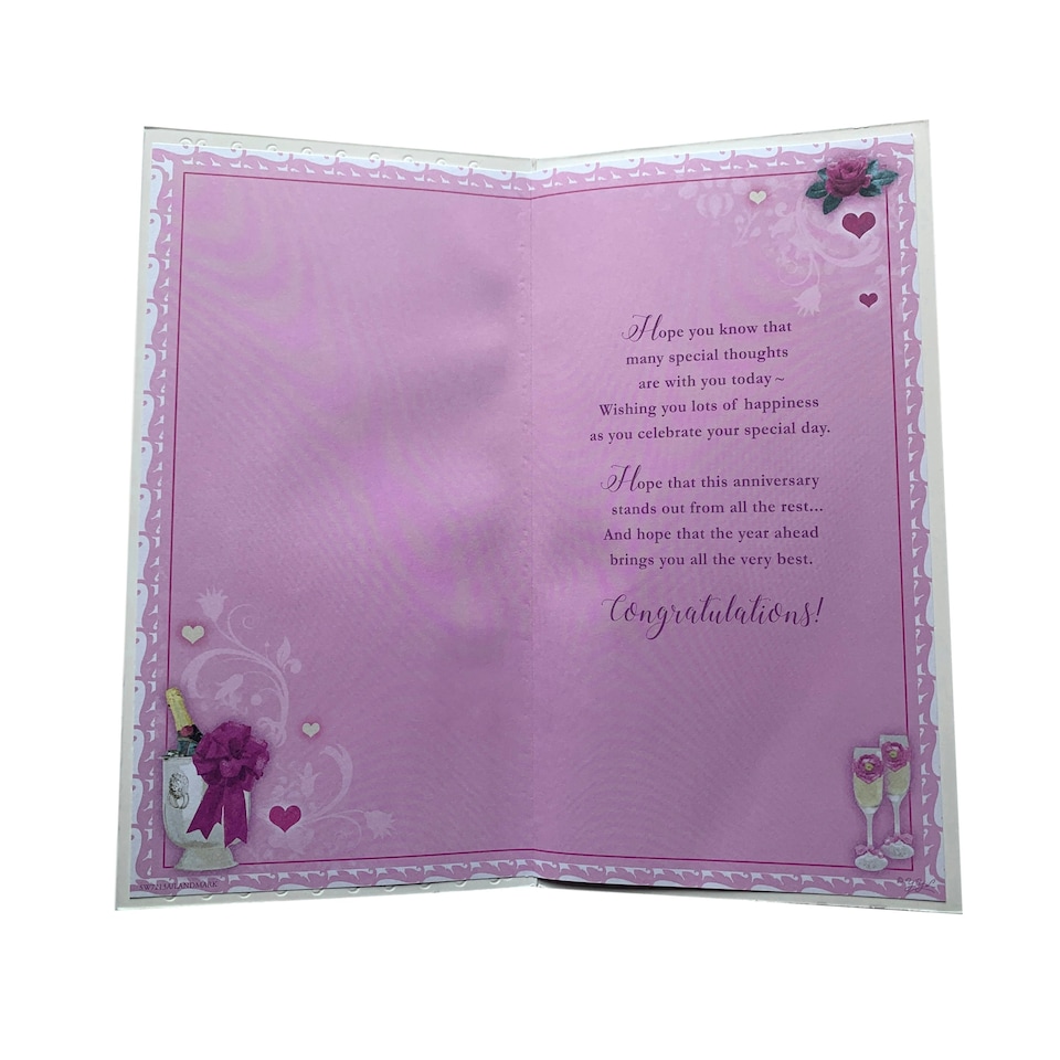 image 1 of On Your 25th Anniversary Open Soft Whispers Card