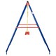 image 8 of Outsunny Metal Swing Set w/ Adjustable Rope A-Frame Stand Outdoor Playset
