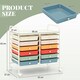 image 2 of COSTWAY 12 Drawers Utility Cart Storage Rolling Macaron