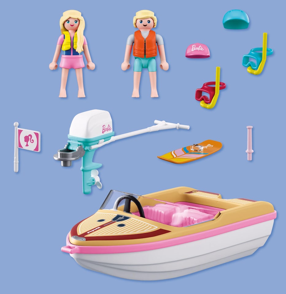 image 1 of PLAYMOBIL x Barbie Adventure Boat