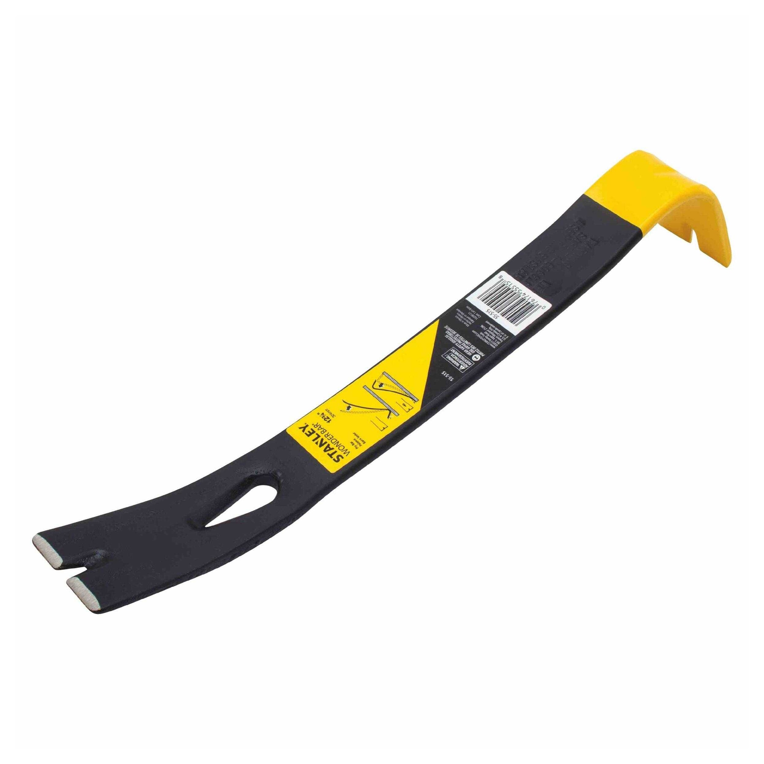 Stanley Flat Steel Crow Bar Black Black/Yellow 1