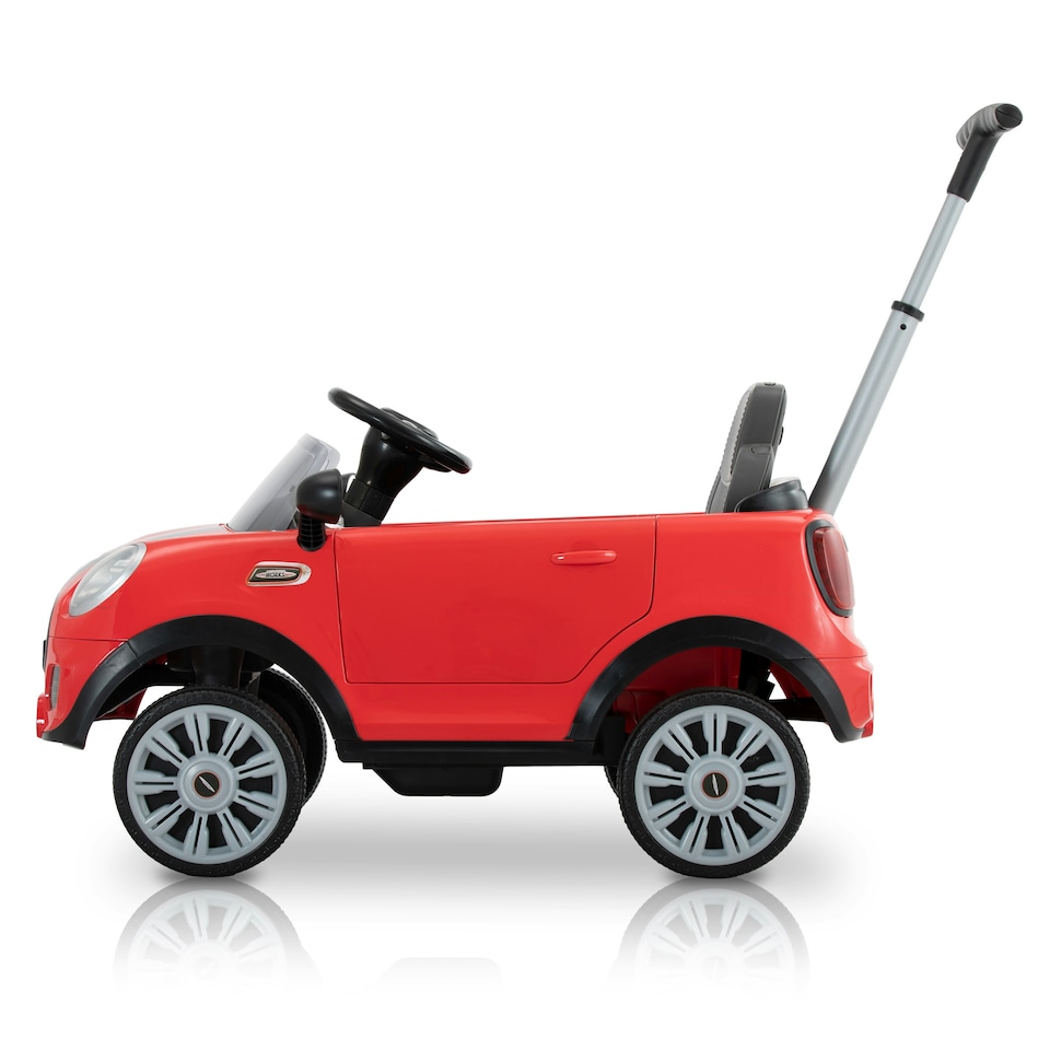image 1 of Rollplay Mini Cooper Play Push Car with Parental Handle - Red