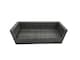 image 4 of Fimous Rattan Garden Furniture Firepit Dining Set 9 Seater Lounge Sofa Table Set with Side Table 3 Footstool