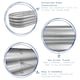 image 2 of Harbour Housewares Rounded Galvanised Steel Raised Garden Bed - 180cm x 90cm - Silver N/A