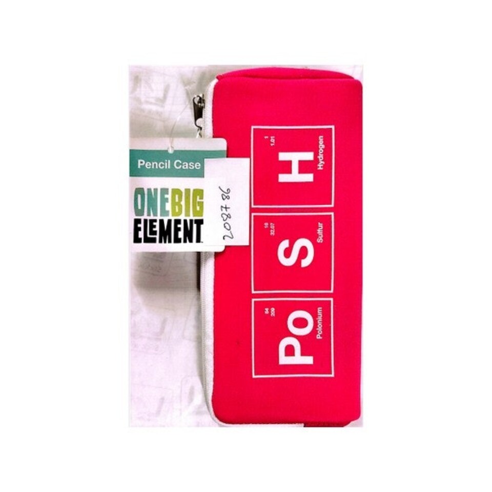 Periodic Table Pencil Case - Pink/White - One Size