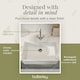 image 7 of 795mm - Single Bowl Fireclay Butler Kitchen Sink  -  Chrome Waste