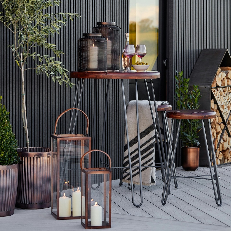 image 1 of Hampton Tall Lantern in Copper Copper