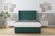image 1 of Sloomy Marlborough Emerald Plush Ottoman Bed With Mattress With 54" Wingback Headboard 4' Small Double