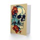 image 2 of Skull Orchid Flowers Goth Wife Birthday Card