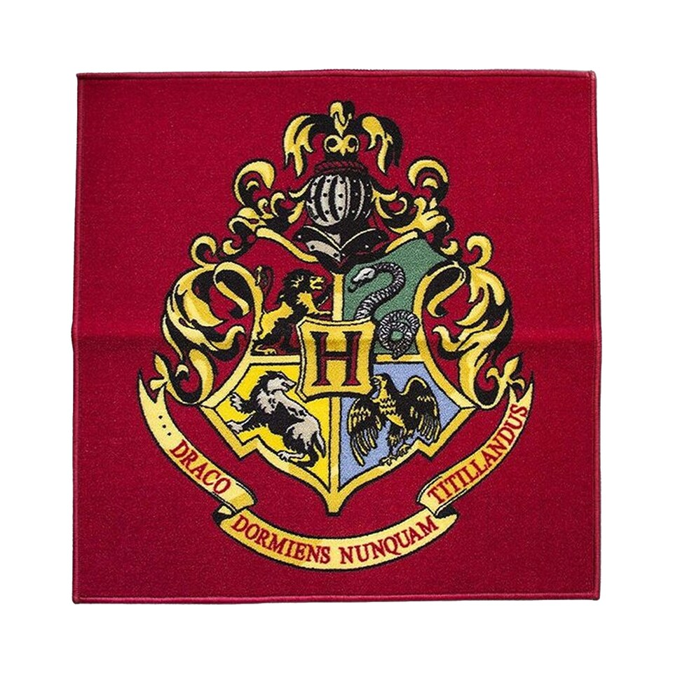 image 1 of Harry Potter Hogwarts Crest Rug | Red | Burgundy/Yellow | One Size | 1