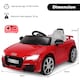 image 2 of COSTWAY 12V Children's car Licensed Audi TTRS Red