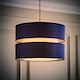 image 3 of ValueLights Sophia Large Navy 2 Tier Ceiling Light Shade | Blue