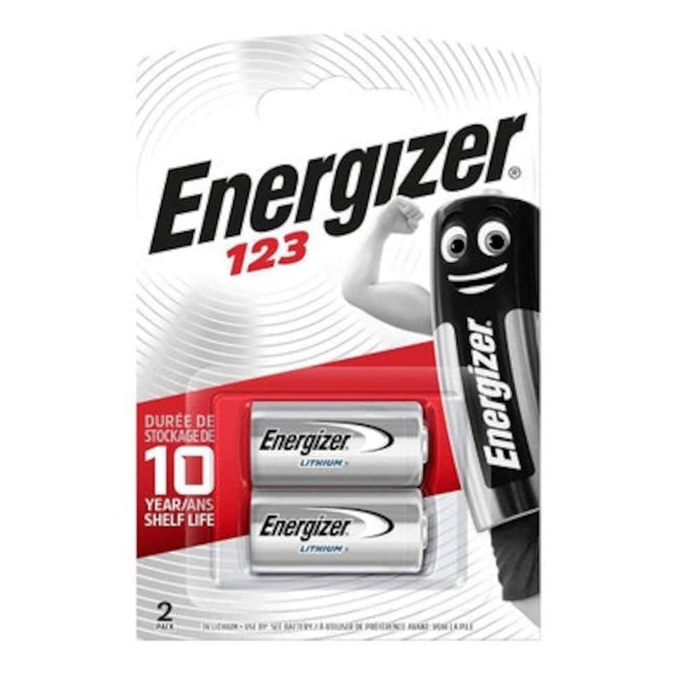 image 1 of Energizer CR123 Batteries, 3V Lithium Battery, 2 Pack One Size