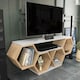 image 3 of Decorotika Honey TV Stand TV Unit for TVs up to 55 inch Honeycomb Design