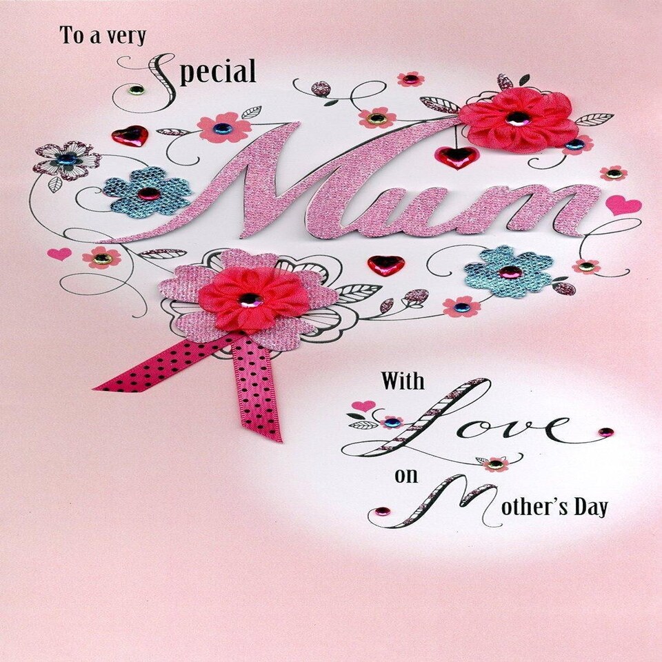 image 1 of Second Nature Lavish Luxury "Hand Assembled" Mother's Day Card