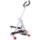 image 1 of HOMCOM Foldable Stepper Adjustable Step Machine w/ Handlebar LCD Display, White