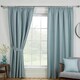 image 8 of Eclipse Pencil Pleat Blackout Curtains - Blue - 117cm x 137cm