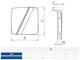 image 4 of 100mm Standard LINEA Extractor Fan White ABS Front Panel Wall Ceiling Ventilation