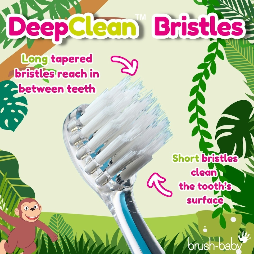 image 1 of Brush Baby WildOnes™ Monkey Kids Electric Rechargeable Toothbrush