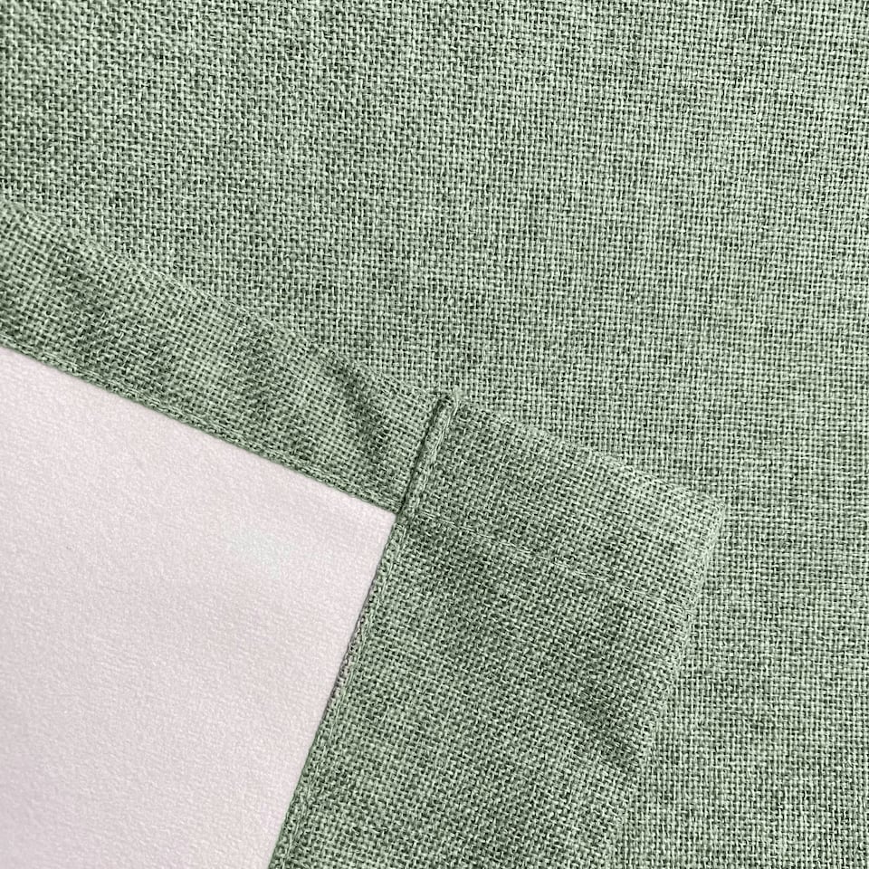 image 1 of Austin Green Blackout Curtains 66 x 90 inch (168 x 229 cm) 100% Blackout Eyelet Thermal Noise Reducing Curtains for Bedroom and Living Room
