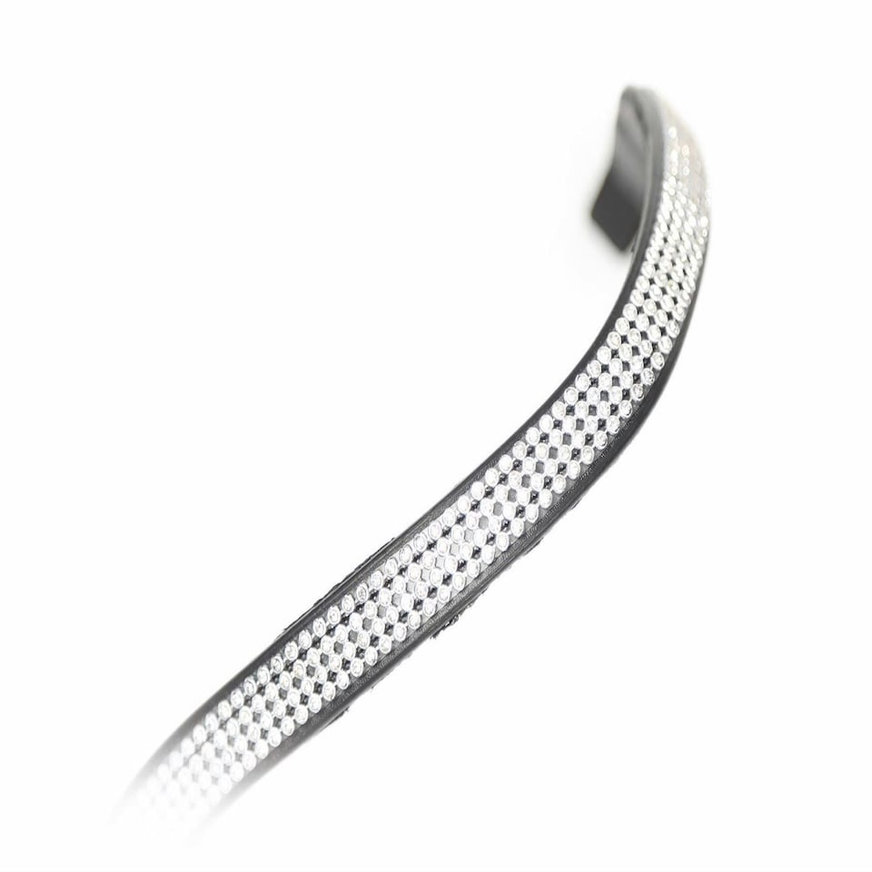 image 1 of Shires Aviemore Small Diamante Browband Black | Size: Pony
Colour: Black