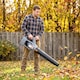 image 2 of Outsunny 36V Leaf Blower Cordless with 2 x 4000mAh Batteries & Charger | Grey | Light Grey | 111.6L x 15W x 28H cm