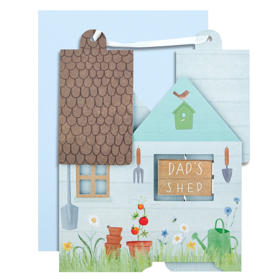 image 1 of Hallmark Father's Day Card For Dad - 3D Pop-Up 'Dad's Shed' Design