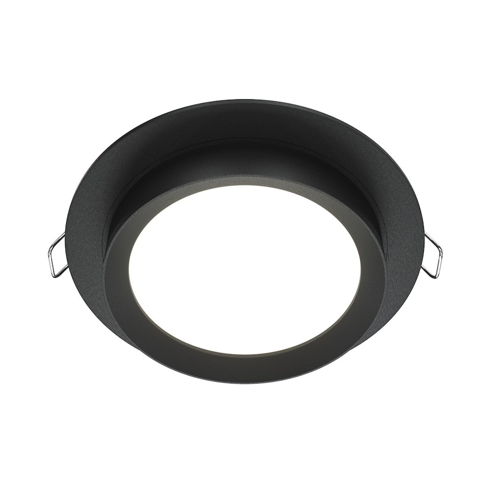 image 1 of Maytoni Hoop Round Recessed Downlight Black GX53