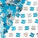 image 2 of 25th Confetti Blue & Silver 14G 2PK