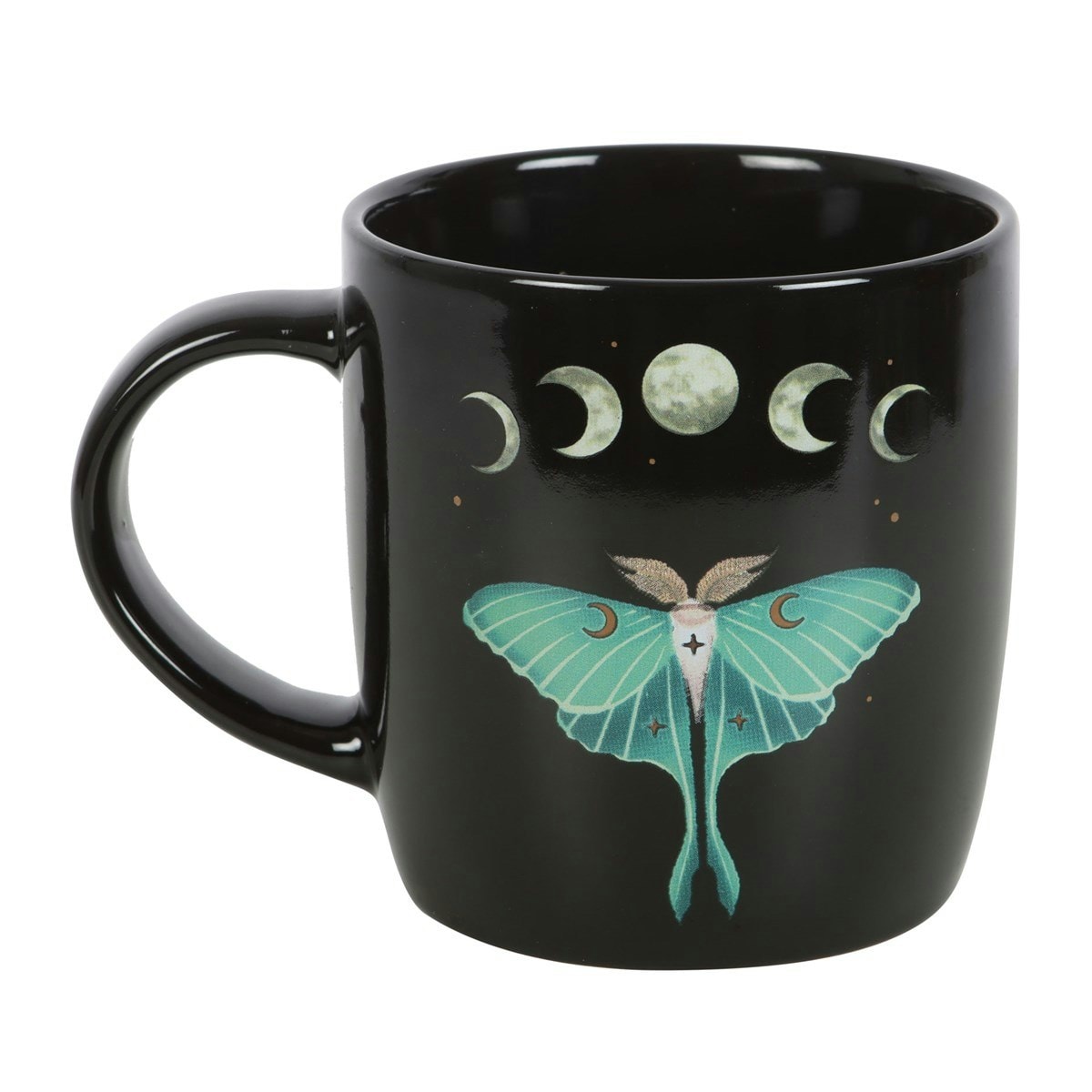 Something Different Luna Moth Mug - Black/Green - One Size