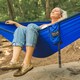 image 5 of DoubleNest Hammock - Lightweight Durable Portable Camping Hammock | Grey | Light Grey