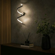 ValueLights Infinity Black Single Twist Integrated LED Wall Light