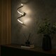 image 1 of ValueLights Infinity Black Single Twist Integrated LED Wall Light