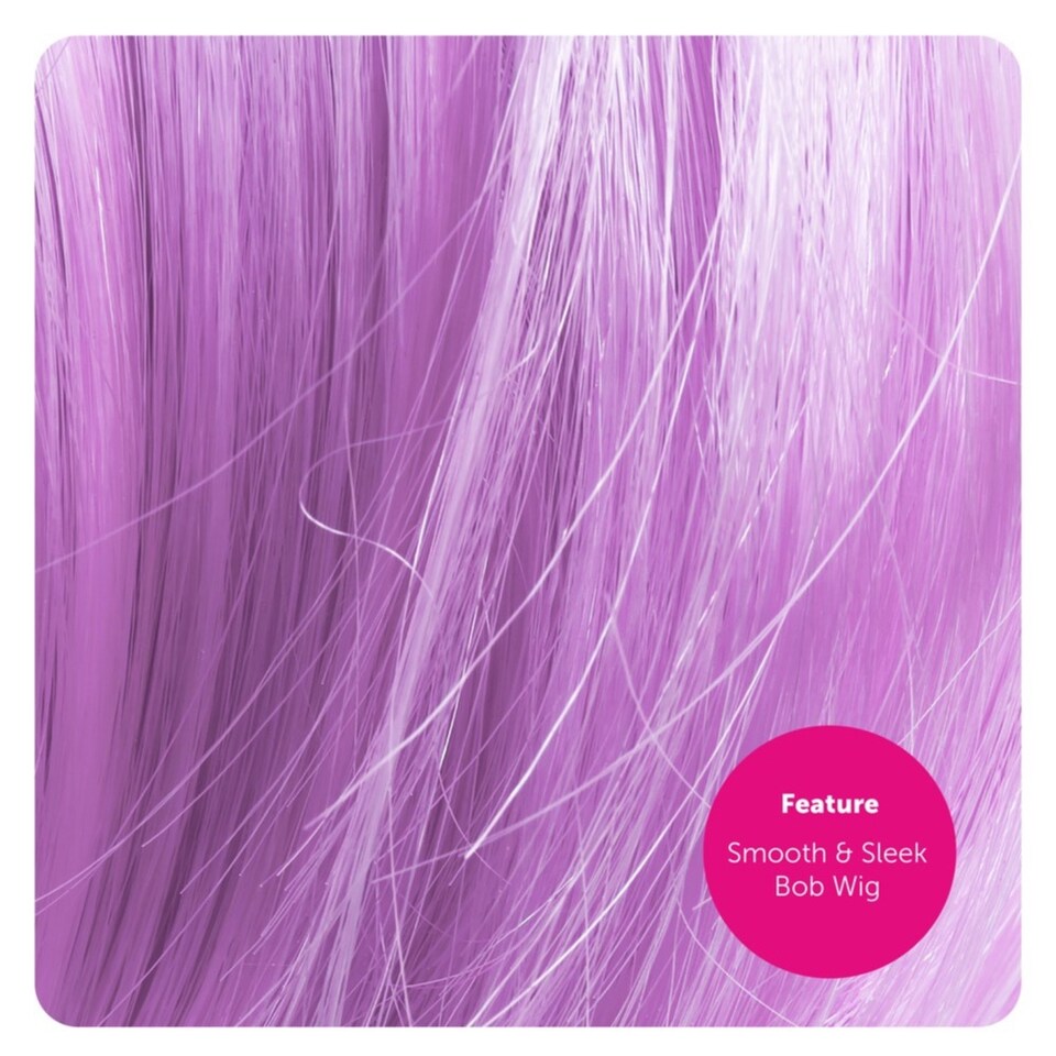 image 1 of Purple Bob Wig | Purple | 6