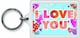 image 3 of I Love You Sentimental Keyring - Birthday Christmas Gift