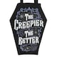 image 3 of Something Different The Creepier The Better Coffin Shaped Tote Bag - Black - One Size | Black